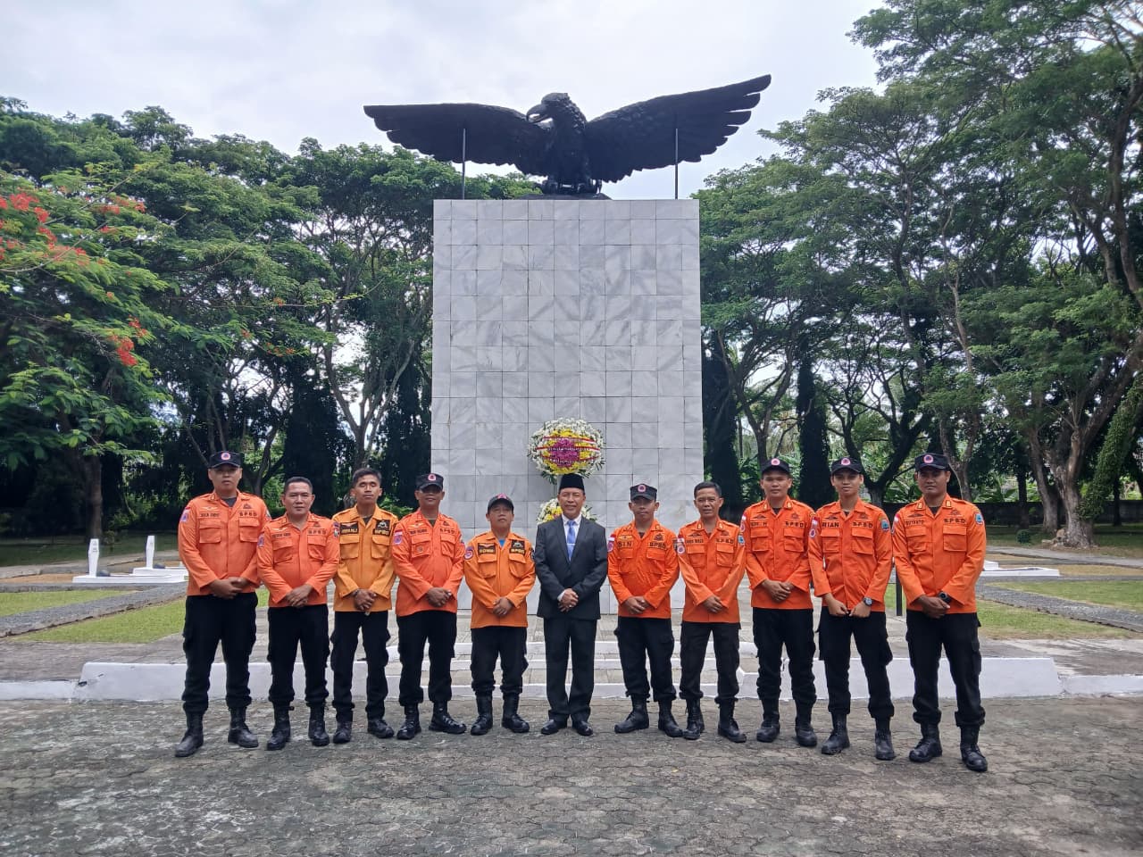 BPBD Lampung Selatan Kerahkan 18 Personel dan Pimpinan Dalam Upacara Hari Pahlawan Ke-80